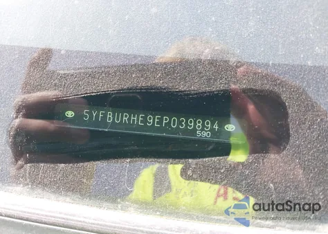 2014 Toyota Corolla Le из США, поврежденный, VIN 5YFBURHE9EP039894